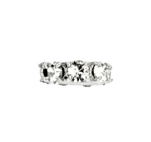 Stříbrný přívěsek korálek Swarovski čirý crystal  - P1371
