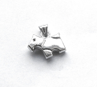 Stříbrný přívěsek pes - 539