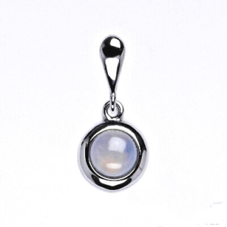 Stříbrný přívěsek  přírodní chalcedon - P1471
