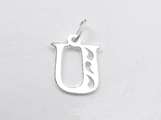 Stříbrné písmeno U - PA1062