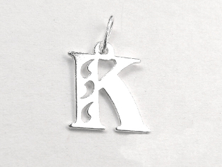 Stříbrné písmeno K - PA1062