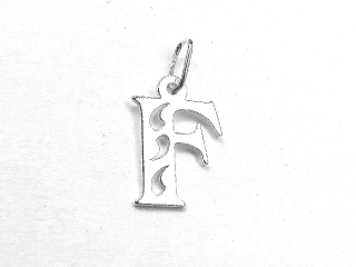 Stříbrné písmeno F - PA1062