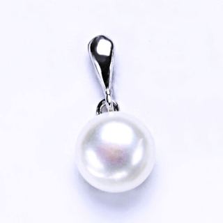 Stříbrný přívěsek přírodní perla bílá - P1298