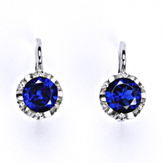 Stříbrné náušnice spinel zirkon - NK1429