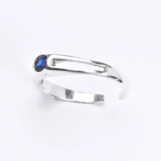 Stříbrný prsten na nohu zirkon spinel - T1109