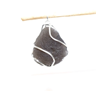Stříbrný přívěsek surový přírodní Agni Manitite 3,99 g  - Perla ohně