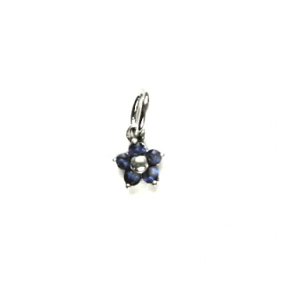 Zlatý přívěsek kytička spinel - P1391 - bílé zlato