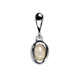 Stříbrný přívěsek přírodní růženín - P1353