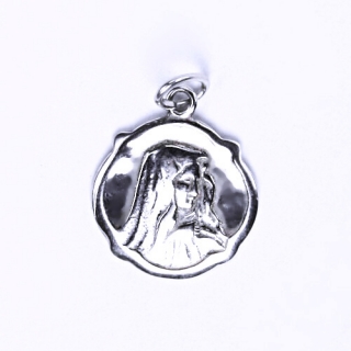 Stříbrný přívěsek medailon Madonka - P792